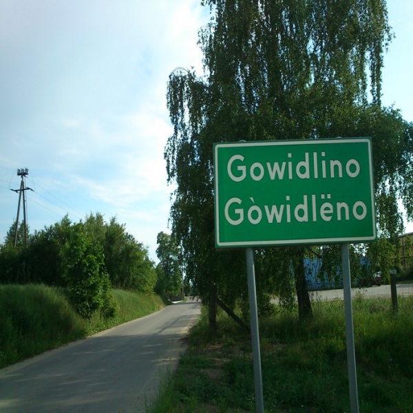 GOWIDLINO Tablica wjazdowa do wioski