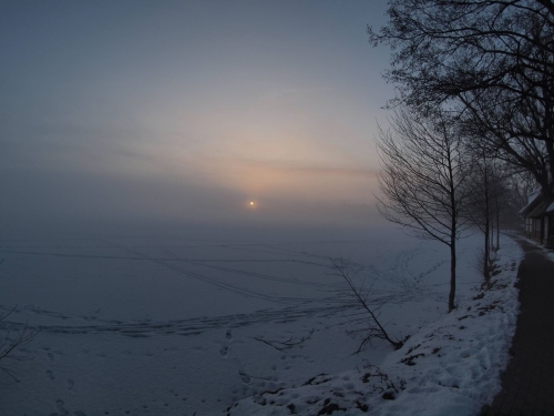 Chmielno Jezioro Białe zimą-5